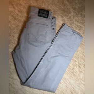 Levi’s Original Jeans Size 36 x 30 Gray Denim Super Skinny